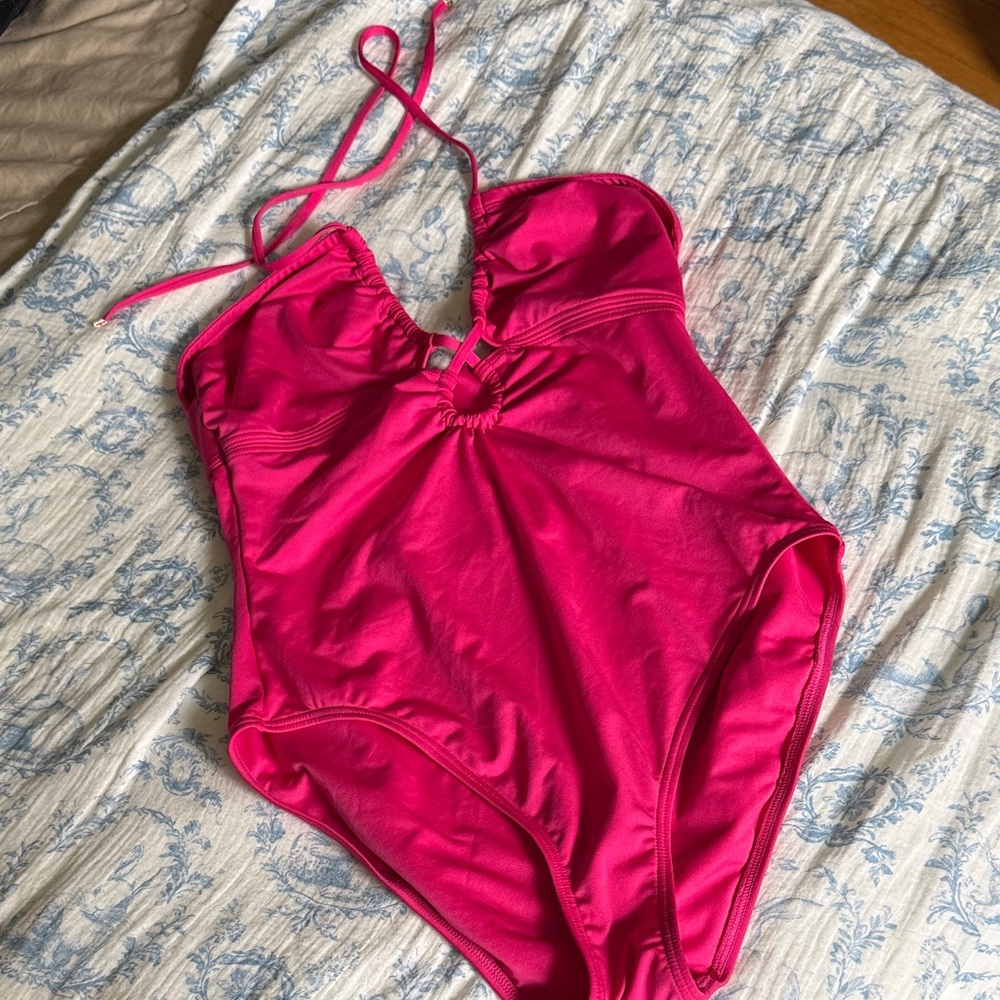 Michael Kors Hot Pink One-Piece Swimsuit